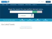 Tablet Screenshot of my.zension.com